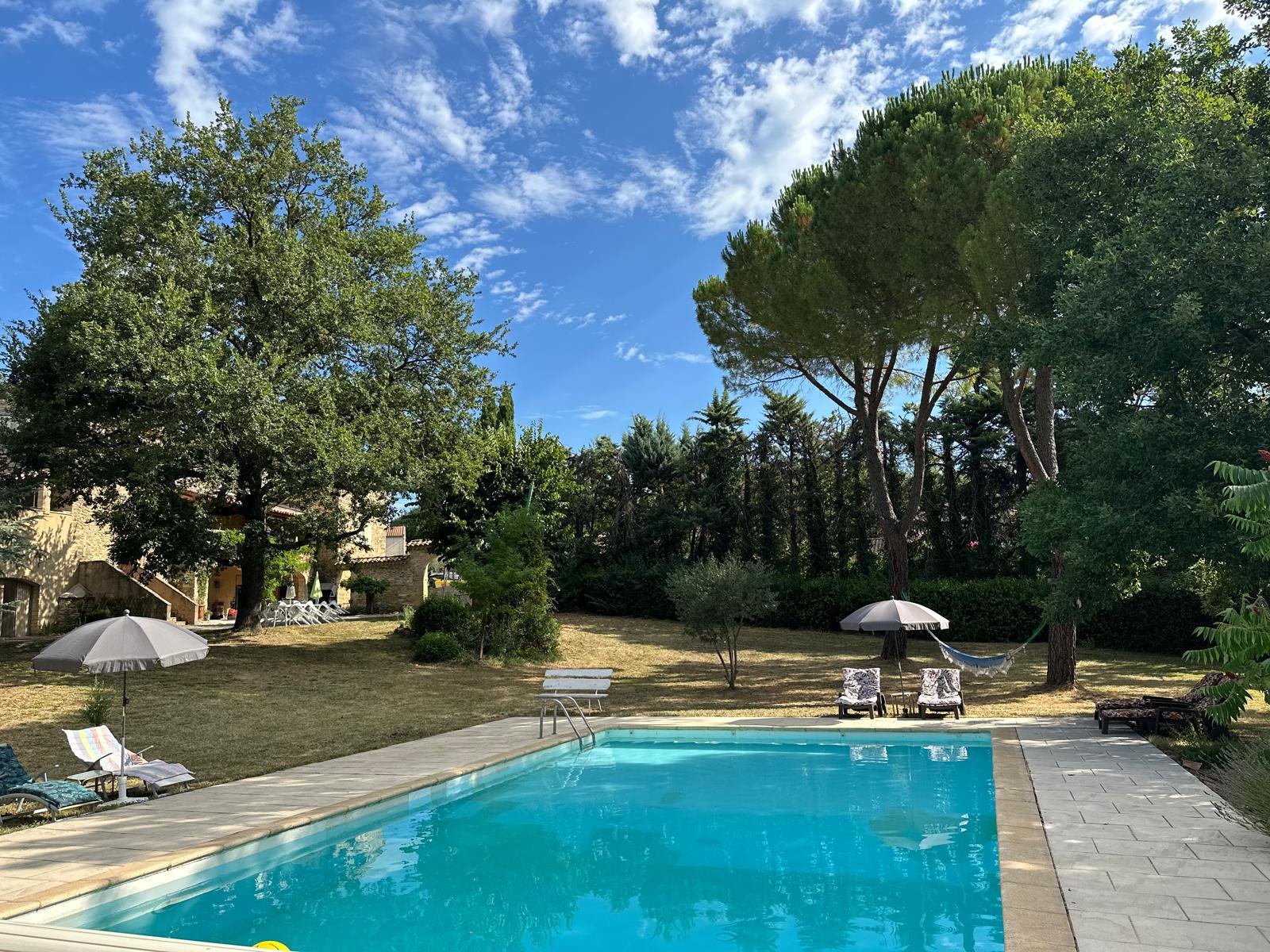 Swimmimg pool at mas Soleirol